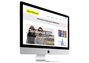 Site Internet d'une boutique de vêtements