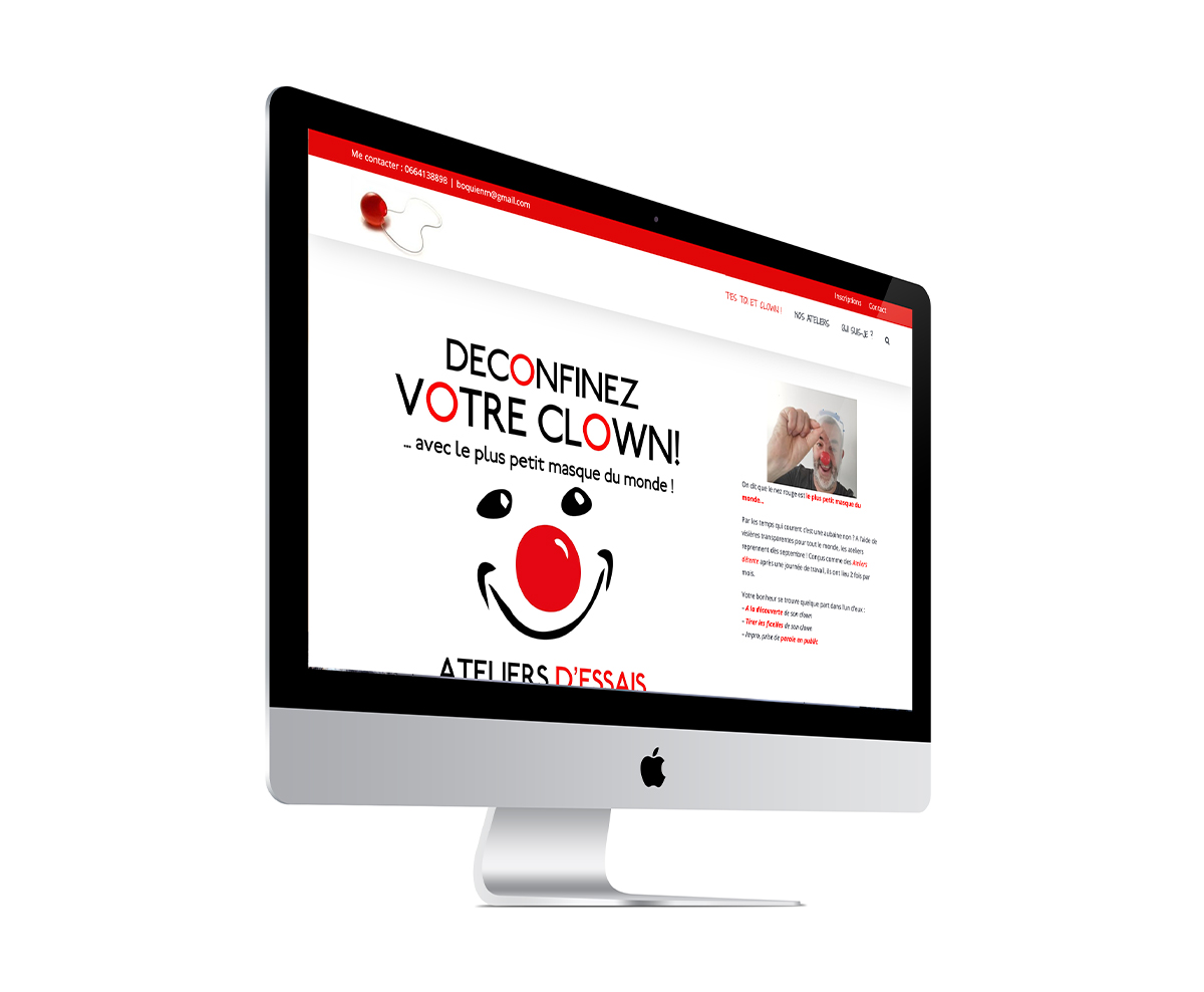 Site internet t'est toi et clown