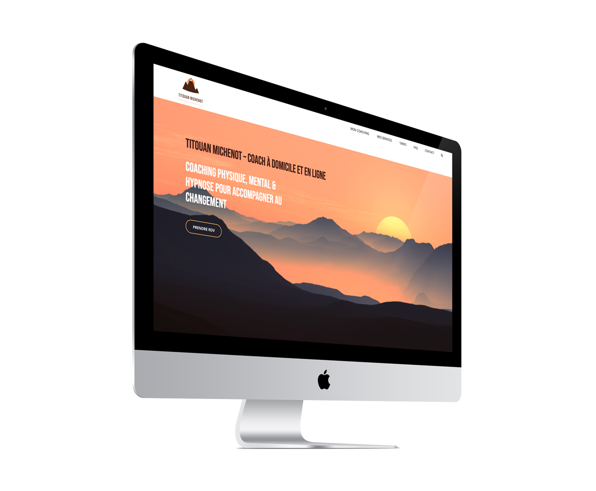 Site Internet pour un préparateur physique et mental