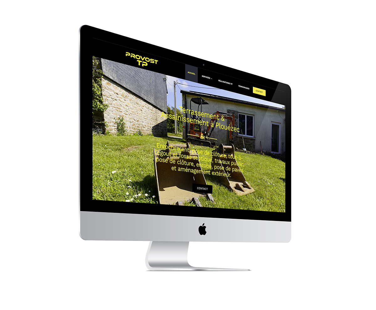 site Internet d'une entreprise de TP