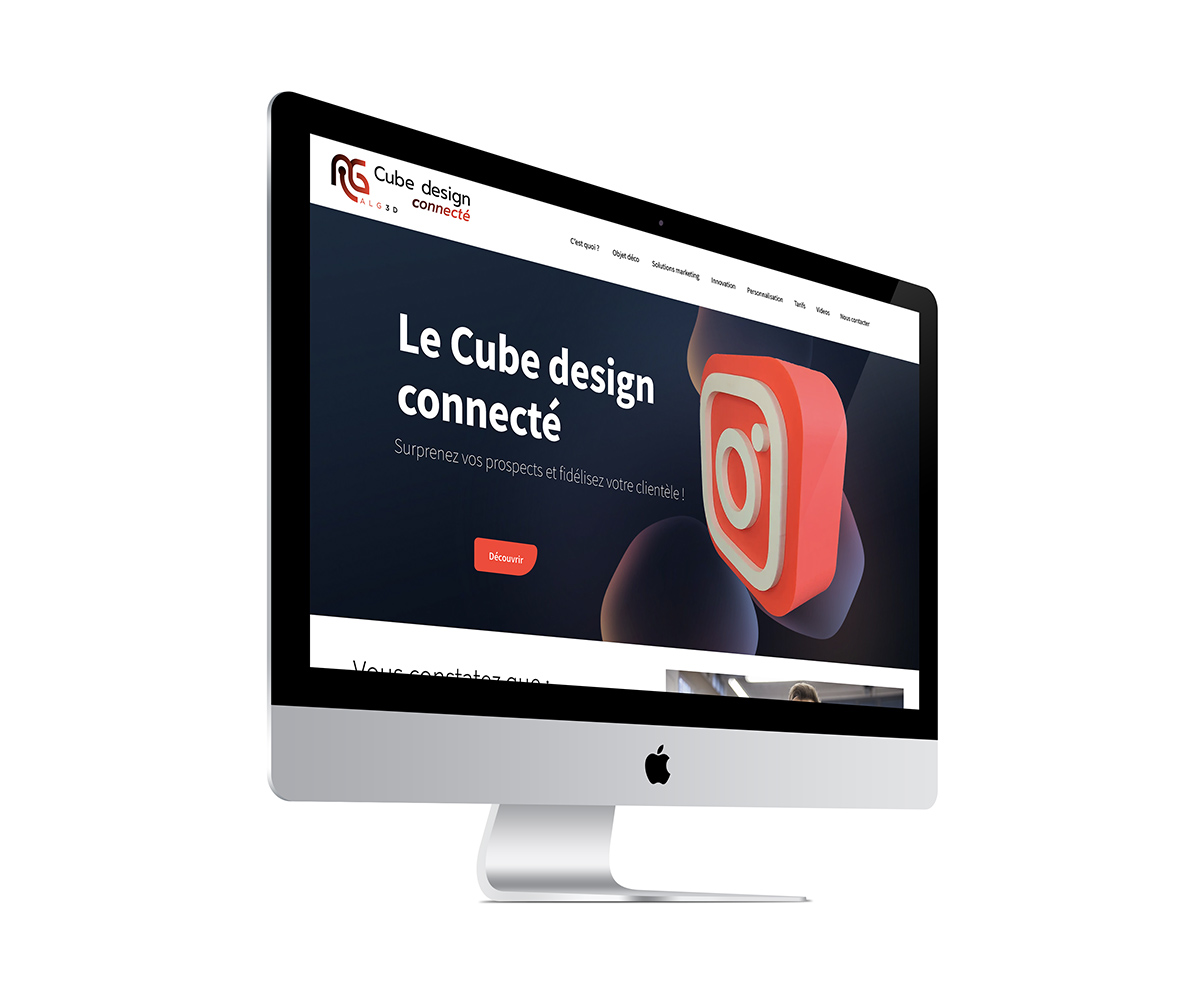 site Internet du Cube connecté ALG3D