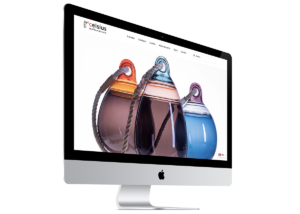 écran du site Internet de l'entreprise Celsius souffleur de verre à Paimpol