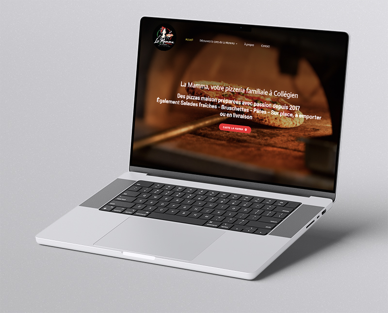 ecran du site internet de la mamma à collégien 77